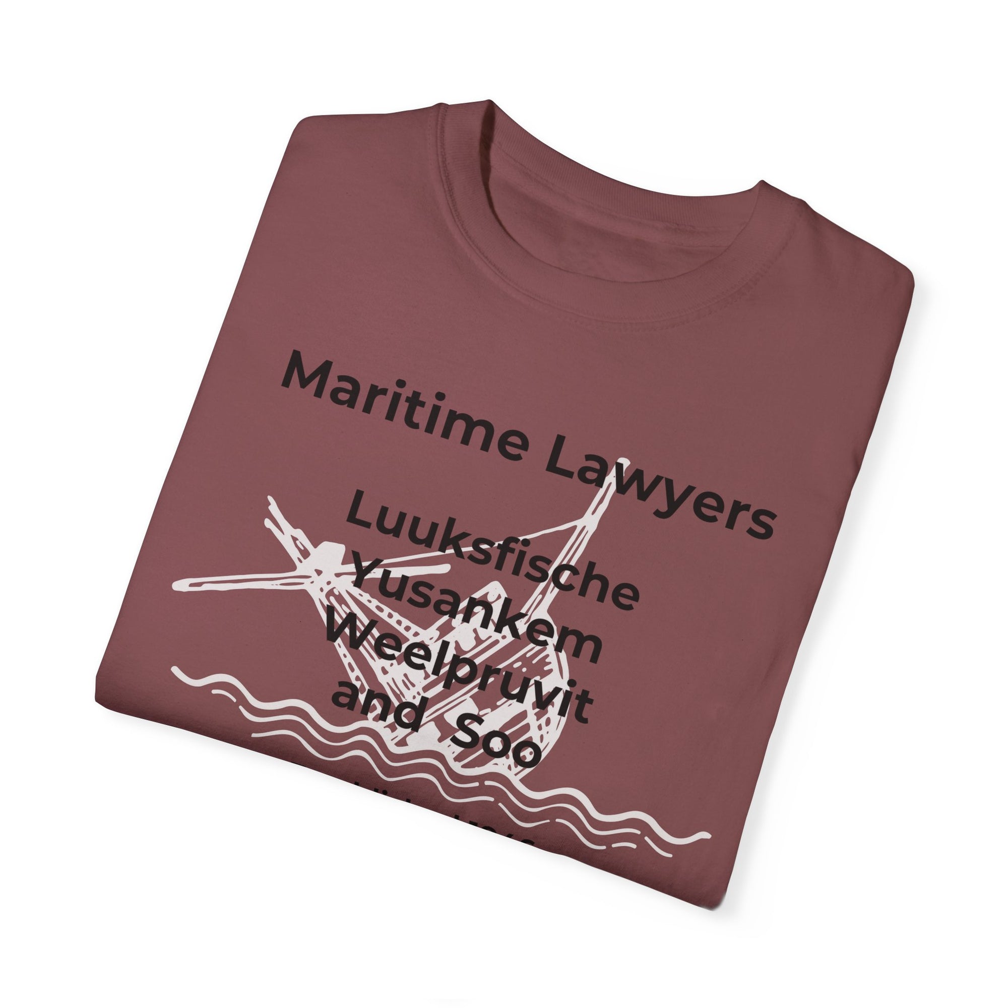 Maritime Lawyer  Ghost Ship   Premium t-shirt  &#39;Comfort Colors&#39;  100% Cotton