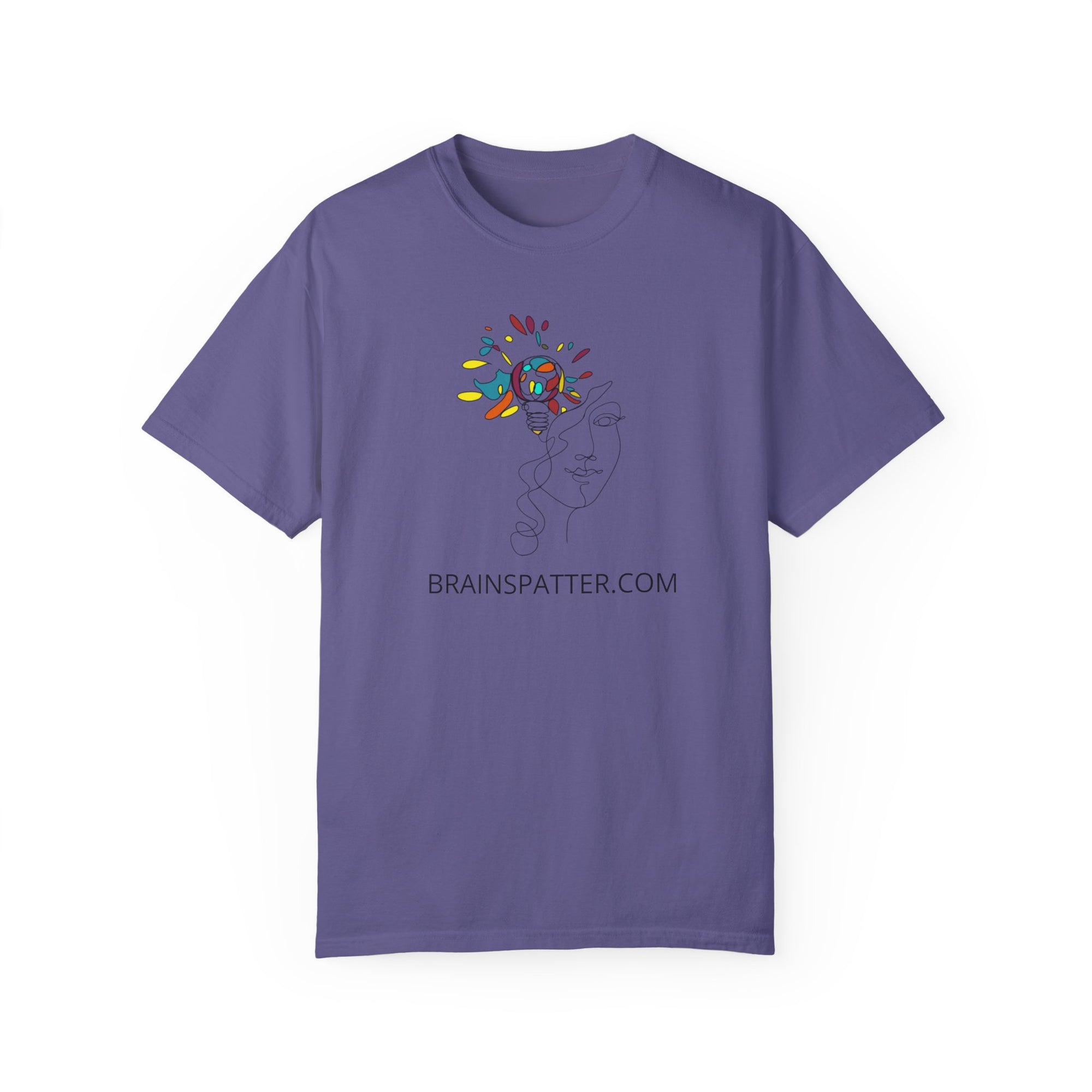 BRAINSPATTER  t-shirt  PREMIUM  100% Cotton  &#39;Comfort Colors&#39; - Unisex