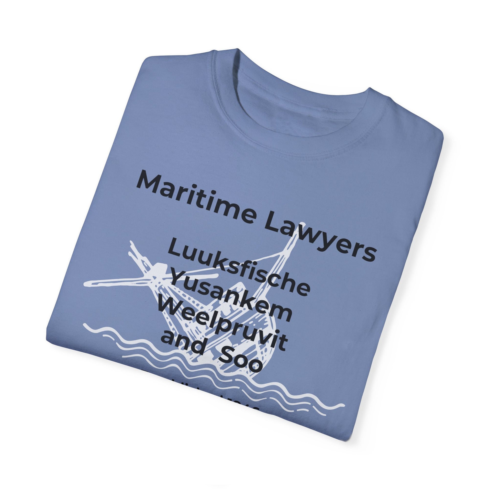 Maritime Lawyer  Ghost Ship   Premium t-shirt  &#39;Comfort Colors&#39;  100% Cotton