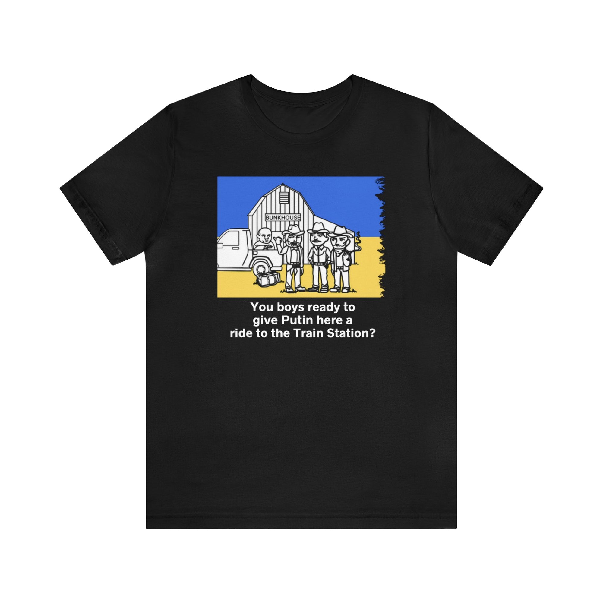 Give 'em a Ride to the Train Station  Unisex T-shirt