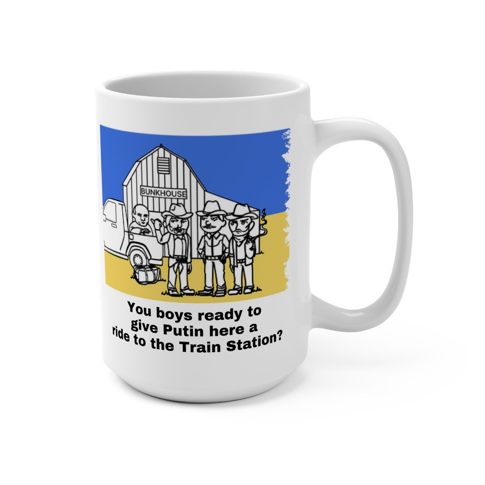 Give 'em a Ride to the Train Station  15oz Mug