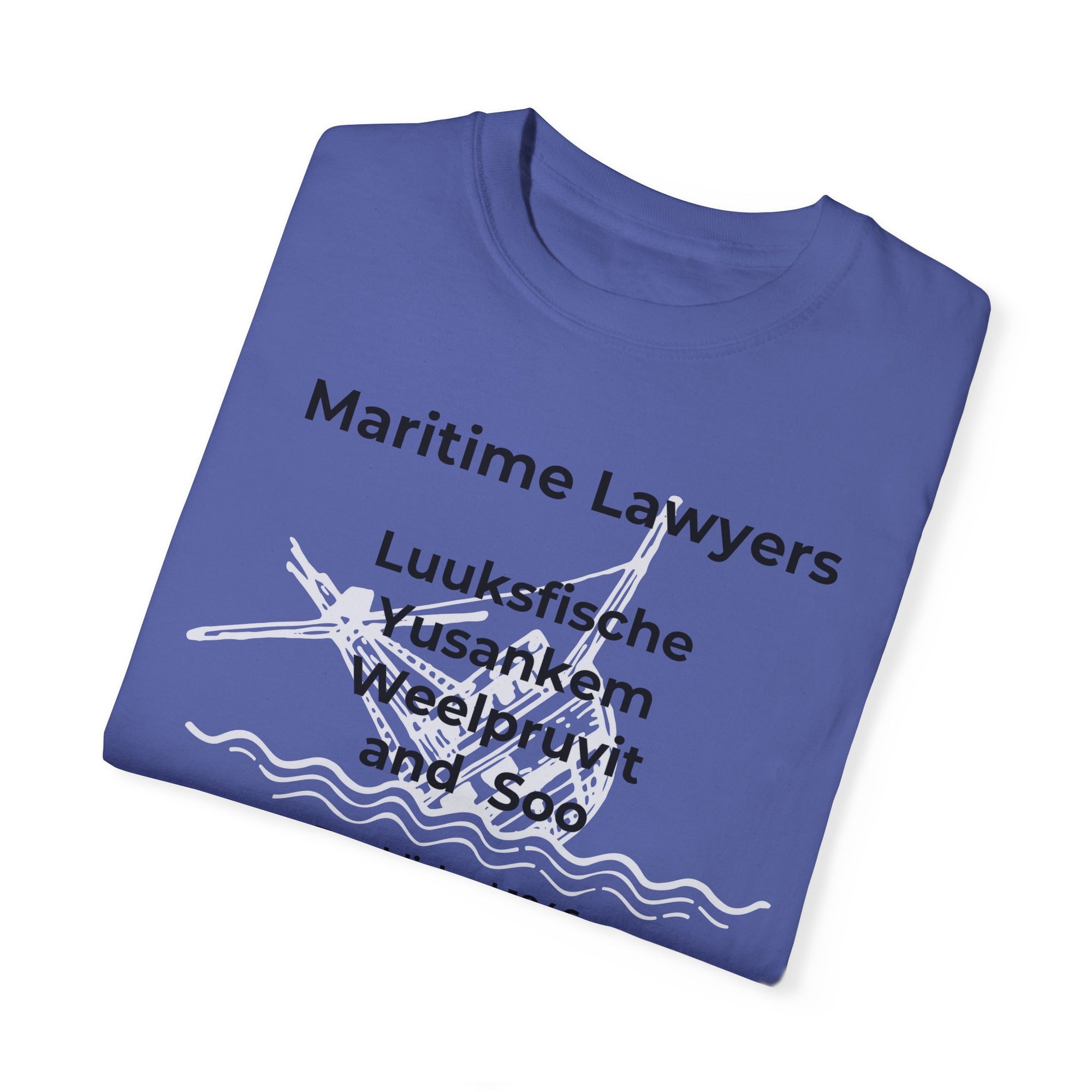 Maritime Lawyer  Ghost Ship   Premium t-shirt  &#39;Comfort Colors&#39;  100% Cotton