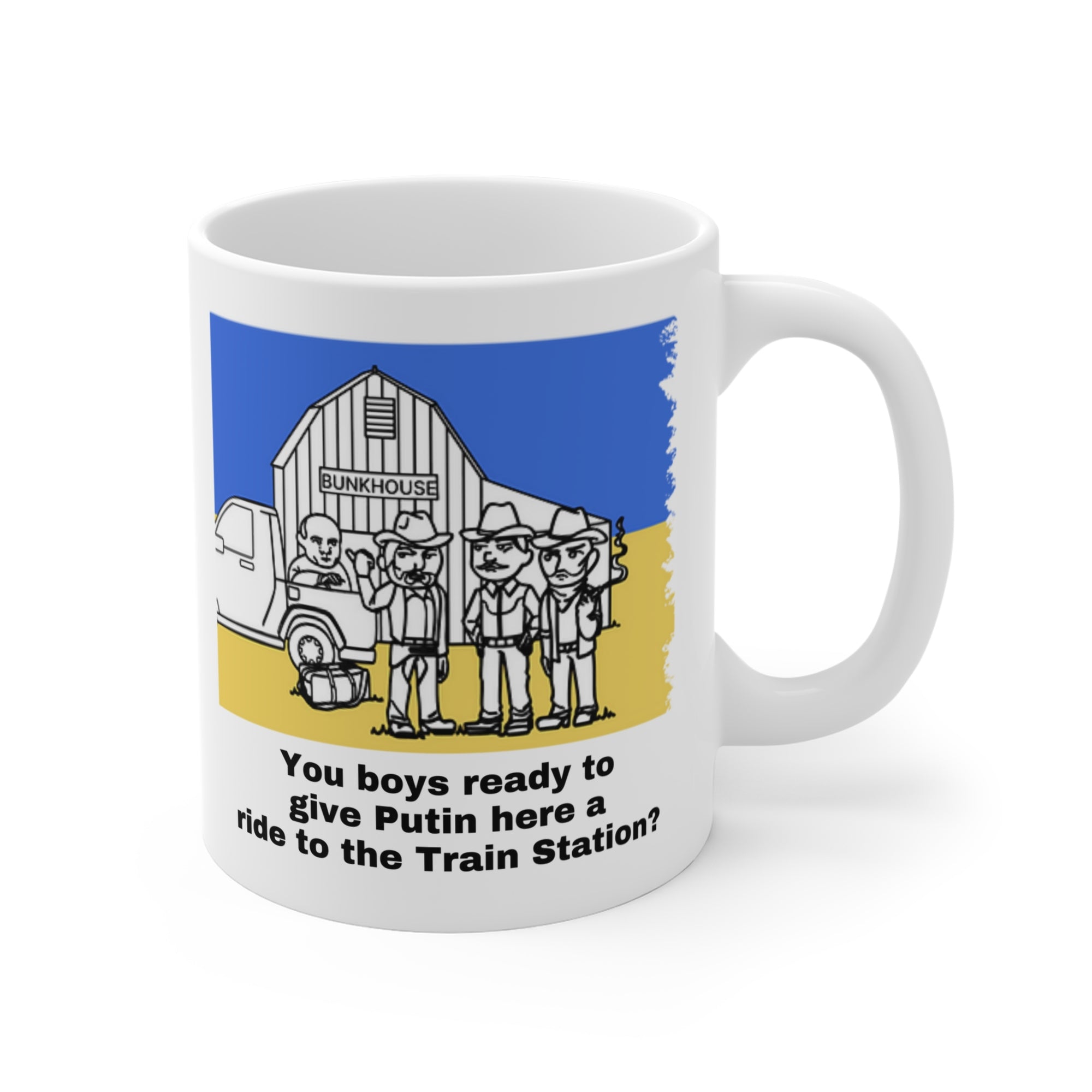 Give &#39;em a Ride to the Train Station  11oz Mug