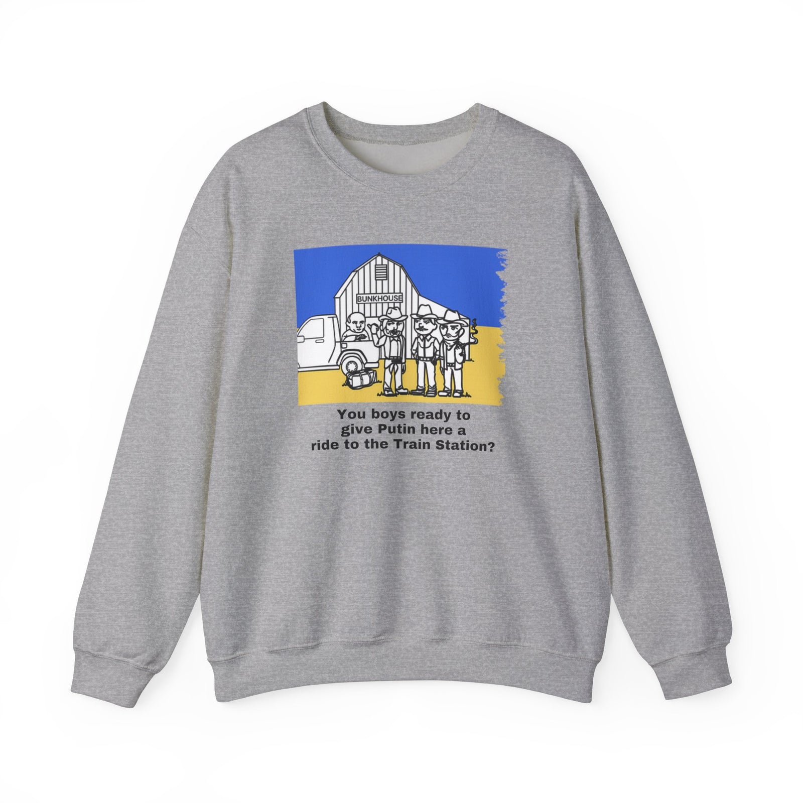 Give 'em a ride to the TRAIN STATION  Crewneck Sweatshirt - Unisex