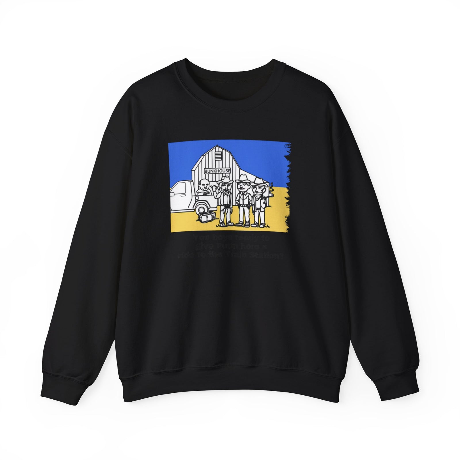 Give 'em a ride to the TRAIN STATION  Crewneck Sweatshirt - Unisex